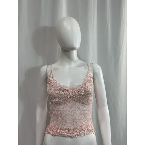 Boys Lie Rose Reverie x Yung 'Reaper' Pink Crystal Embellished Top Size XL - NWT - Picture 2 of 5